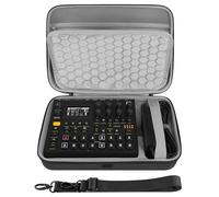 Geekria Custodia rigida da viaggio, compatibile con Elektron Digitakt II/Digitone II/Syntakt 12 / Analog Heat MKII, borsa per il trasporto di sampler audio (grigio scuro)