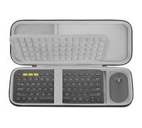 GEEKRIA Custodia rigida da viaggio, compatibile con Logitech K380s/K380 + M355/M350s, borsa protettiva per combo tastiera e mouse Pebble (grigio scuro)