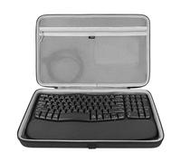 GEEKRIA Custodia rigida da viaggio con tastiera, compatibile con Logitech Wave Keys MK670 Combo/Wave Keys tastiera ergonomica wireless (grigio scuro)