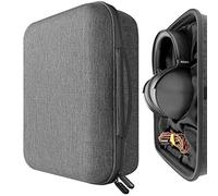 GEEKRIA Custodia rigida per cuffie SONY MDR-Z1R, MDR-Z7M2, Grado PS1000e, Denon AH-D5200, AH-D9200, JVC HA-SZ2000, HA-SZ1000e, Auricolari Borsa da viaggio (Grigio)