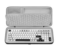 Geekria Custodia rigida per tastiera, compatibile con Logitech G316 X 98, RK ROYAL KLUDGE R98 Pro, EPOMAKER x Aula F99, borsa da trasporto Corsair Vanguard 96 (grigio scuro)