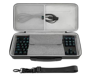 GEEKRIA Custodia rigida per tastiera Pro TKL, compatibile con SteelSeries Apex Pro TKL, Logitech G515/G915 TKL/G PRO X, Razer Huntsman V3 Pro TKL, borsa da viaggio per l'80% / 87 tasti (nero)