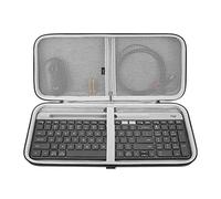 GEEKRIA Custodia rigida protettiva da viaggio per tastiera,Compatibile con Logitech MK470 Slim Wireless Keyboard and Mouse Combo, MK470, K585, K580 (Grigio scuro)