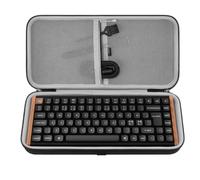 Geekria custodia tastiera 75% 84 tasti, borsa da viaggio rigida, compatibile con Keychron K2 HE, EPOMAKER x Aula F75, ASUS ROG Azoth Extreme 75/Falchion Ace 75 HE, Womier S K80 (grigio scuro)