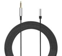 GEEKRIA Extension Cord for Tablet, Laptop, Computer, TV, 3.5mm Male to 3.5mm Female Stereo Audio Extension Cable/Living Room Television, Projector Extended line for Listening Music or Gaming (12FT)