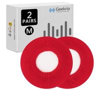 GEEKRIA Fodere per auricolari Sweater per cuffie Studio3, Studio2, Pro, Executive, Hesh3 / Protezioni per auricolari in tessuto elasticizzato a maglia/Per auricolari da 3,14 "- 4,33" (rosso)