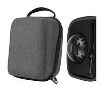 Geekria for Creators - Custodia per microfono compatibile con custodia per microfono a guscio rigido con palla di neve blu, custodia protettiva da viaggio con cavo (grigio)