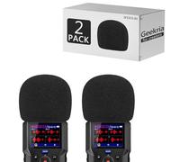 Geekria for Creators - Parabrezza in schiuma compatibile con registratore Zoom H4 Essential, copertura antivento per microfono, filtro in spugna in schiuma, registratore digitale portatile (nero