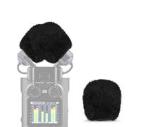 Geekria for Creators - Parabrezza peloso compatibile con registratore Zoom H5 Studio Handy Recorder, protezione antivento DeadCat, copertura per parabrezza, registratore digitale portatile (nero