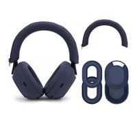 Geekria Kit copri cuffie in silicone per Sony WH-1000XM5, custodia antigraffio, protezioni auricolari e protezione della pelle (blu)
