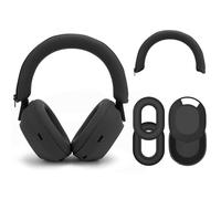 Geekria Kit di copriauricolari in silicone per Sony WH-1000XM5, custodia antigraffio, protezioni auricolari e protezione della pelle (nero)
