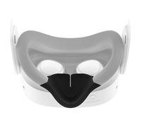 Geekria Naselli VR a prova di perdita, compatibili con auricolari originali Meta Quest 3S, cuscinetti nasali in silicone opaco (1 pezzo, nero)