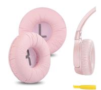 Geekria NOVA - Cuscinetti auricolari di ricambio in similpelle compatibili con cuffie JBL JR 300/ 300BT, T 450BT / T500BT, Tune 500/ 500BT / 510BT / 520BT, parti di riparazione con guida video (rosa)