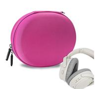 Geekria NOVA Custodia per Cuffie Pieghevoli Over-Ear, Borsa da Viaggio Rigida di Ricambio con Custodia per Cavi Compatibile con Jabra, Sennheiser Cuffie (Rosa Scuro)