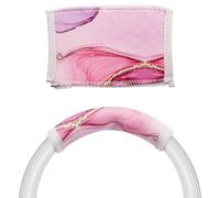 Geekria NOVA Flex Copribandina in tessuto compatibile con Skullcandy Crusher Evo/Crusher ANC/Crusher ANC2, Hesh 3/Evo/ANC e cuffie Venue, imbottitura (Pink Marble)
