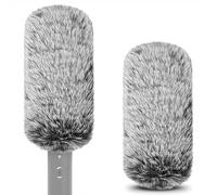 GEEKRIA per Creatori Paravento Peluche per Microfono a Cannone da 0,8'' (20mm) di Diametro, Paravento per Microfono DeadCat, Windbuster, Copertura Fluff, Paravento Compatibile con BOYA, Rode (14cm