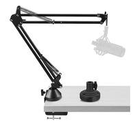 GEEKRIA per Creators Braccio microfono boom professionale compatibile con Audio-Technica AT2035, AT2020, supporto microfono sospeso, supporto da scrivania regolabile, portata 73 cm