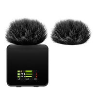 Geekria per Creators Paravento peloso Furry compatibile con Rode Wireless GO Gen 3 III, GO 2, PRO e ME, DeadCat, riduzione del rumore del vento (nero/confezione da 2)