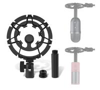 Geekria per Creators Supporto anti-vibrazione per microfono compatibile con Razer Seiren X, V3, V3 Mini, V2 Pro, V2 X, Elite, Emote Adattatore sospensione con morsetto (Nero)