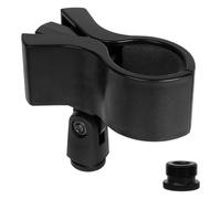 Geekria per Creators Supporto universale per clip microfono, montaggio microfono regolabile con adattatore a vite 5/8" maschio-3/8" femmina, compatibile con Audio-Technica AT2020, Shure SM58S (Nero)