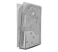 Geekria Placche di Copertura Trasparenti Compatibili con PS5, PlayStation 5 Console Disc Edition, Guscio di Ricambio Accessori (Nero)