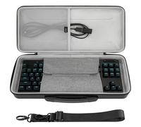 Geekria PRO Custodia rigida per tastiera TKL, compatibile con Keychron Q3 HE / Q3 Max, Logitech G515 / G PRO X, Razer Huntsman V3 TKL, borsa da viaggio per 80% / 87 tasti (Nero)