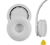GEEKRIA Protein Leather Ear Pads for By Wireless (Solo Bluetooth) Cuffie, Cuscinetto Orecchio di Ricambio/Auricolari/Copri-Orecchio, Cuffie Auricolari Parti di Riparazione (Bianco)