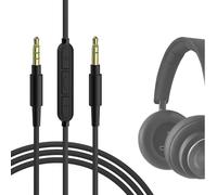 GEEKRIA QuickFit Audio Cavo con Microfono Compatibile con B&O H95, HX, Portal, H9i, H8i, H9, H7, H6 Cavo, 3.5mm Cavo Stereo Sostitutivo con Microfono in linea e Controllo del volume(1.2m)