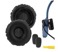 Geekria QuickFit - Auricolari di ricambio + microfono in schiuma compatibile con cuffie BlueParrott B250-XTS, B250-XT Plus, B250-XT, B250, B150, microfono e cuscinetti auricolari (nero)