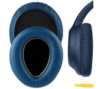Geekria QuickFit - Cuscinetti auricolari di ricambio compatibili con cuffie Sony WH-CH700N, WH-CH710N, WH-CH720N, cuscinetti auricolari con guida video (blu)