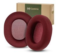Geekria QuickFit Cuscinetti auricolari di ricambio compatibili con Microsoft Xbox Wireless, Xbox Stereo, Stereo 20th Anniversary Special Edition (Rosso scuro)