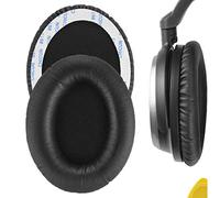 Geekria QuickFit - Cuscinetti auricolari di ricambio in pelle proteica per Audio-Technica ATH-ANC7, ANC9, cuscinetti auricolari per cuffie, parti di riparazione (nero)