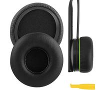 Geekria QuickFit - Cuscinetti auricolari di ricambio in pelle proteica per cuffie Xbox One, per chat, parti di riparazione (nero)