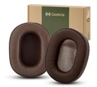 Geekria QuickFit Cuscinetti auricolari di ricambio per Audio-Technica ATH-MSR7/ MSR7NC/ MSR7BK/ MSR7GM/ MSR7b, cuscini per cuffie con guida video (Marrone)