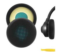 Geekria QuickFit - Cuscinetti auricolari di ricambio per cuffie JLab Go Work, parti di riparazione (nero)
