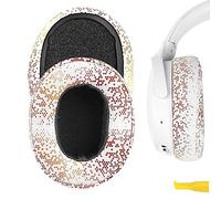 Geekria QuickFit Cuscinetti auricolari di ricambio per cuffie Skullcandy Crusher Wireless, Crusher EVO, Crusher ANC, Hesh 3, Hesh EVO, Hesh ANC, Venue ANC, parti di ricambio, oro (starlight gold)