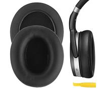 Geekria QuickFit Cuscinetti di ricambio in pelle proteica compatibili con Sennheiser HD465, HD485, cuscinetti per cuffie, parti di riparazione dei padiglioni auricolari (nero)