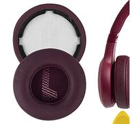 Geekria QuickFit - Cuscinetti di ricambio in pelle proteica per cuffie JBL Live 400BT, cuscinetti per cuffie (rosso)