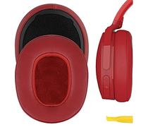Geekria QuickFit, cuscinetti di ricambio in pelle proteica per cuffie Skullcandy Venue Wireless ANC cuffie, auricolari, cuscinetti per le orecchie (rosso)