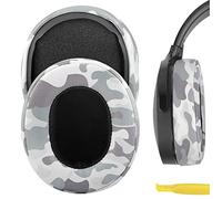 Geekria QuickFit - Cuscinetti di ricambio per cuffie Skullcandy Crusher Evo Crusher ANC Hesh 3 Venue per cuffie e cuscinetti auricolari, cuscinetti auricolari e parti di riparazione (camo)