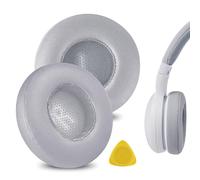 Geekria QuickFit Protein - Cuscinetti auricolari di ricambio in pelle per cuffie JBL E35, E45bt, E45, cuscinetti per auricolari, parti di riparazione (grigio)