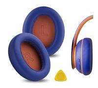 Geekria QuickFit Protein - Cuscinetti auricolari di ricambio per cuffie Anker Soundcore Life Q10, Q10 BT, parti di riparazione (blu/arancione)