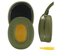 Geekria QuickFit Protein - Cuscinetti auricolari in pelle per cranio, frantoio senza fili Evo Crusher ANC Hesh 3 cuffie, cuscinetti di ricambio per auricolari/auricolari/copriorecchie (verde)