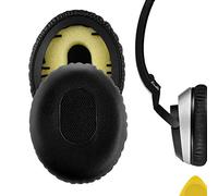 GEEKRIA QuickFit Protein Ear Pads in Pelle per Bose On-Ear OE, OE1, Cuffie QuietComfort QC3, Cuscinetto/Auricolari di Ricambio/Copri-orecchie, Parti di Riparazione per Cuffie Auricolari (Nero)
