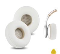 Geekria QuickFit Protein Leather - Cuscinetti auricolari di ricambio per cuffie JBL Everest Elite 300, V300NXT (bianco)