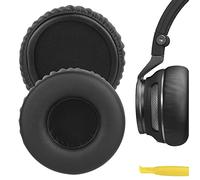 Geekria QuickFit Protein Leather - Cuscinetti auricolari di ricambio per cuffie JBL Synchros S400BT, cuscinetti auricolari per cuffie, parti di riparazione (nero)