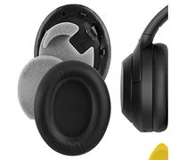 Geekria QuickFit Protein Leather - Cuscinetti auricolari di ricambio per Sony WH-1000XM4, cuffie senza fili, per auricolari, parti di riparazione (nero)