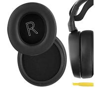 Geekria QuickFit Protein Leather Cuscinetti di ricambio per SteelSeries Arctis Prime Arctis PRO Arctis 9X Arctis 7 Arctis 5 Arctis 3 Cuffie Cuscinetti Orecchini, Auricolari Riparazione Coppe (Nero)