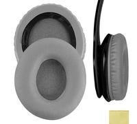 GEEKRIA QuickFit Protein Leather Ear Pads for by Solo HD On-Ear Cuffie, Cuscinetto Orecchio di Ricambio/Auricolari/Copri-Orecchio, Cuffie Auricolari Parti di Riparazione (Grigio)