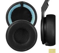 GEEKRIA QuickFit Protein Leather Ear Pads for Monster Pro Detox Headphones Replacement Earpads/Ear Cushion/Ear Cups, Headset Ear Cover Repair Parts (Black)